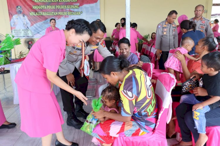 Kapolres Kupang dan Jajaran Siap Jadi Orang Tua Asuh Anak Stunting di Kabupaten Kupang