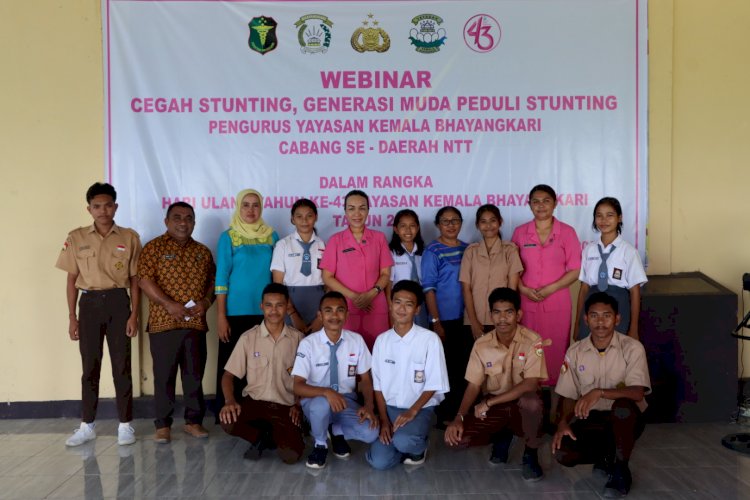 Bhayangkari Cabang Kupang Gelar Webinar Cegah Stunting  dan Generasi Muda Peduli Stunting