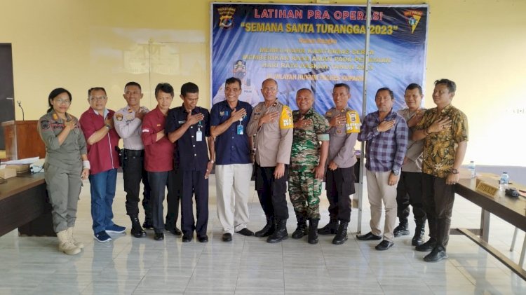 Polres Kupang Gelar Latpraops Semana Santa Turangga 2023