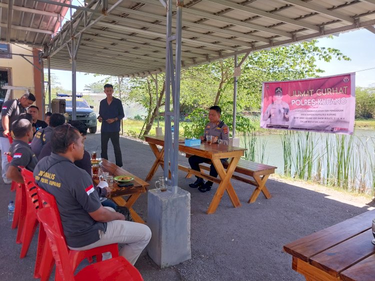 Audiensi Kapolres Kupang dengan SMSI Kabupaten Kupang Tergelar Dalam Agenda Jumat Curhat