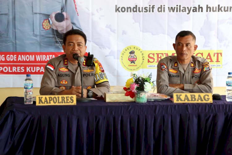 Kapolres Kupang Pimpin Rapat Koordinasi Lintas Sektoral Dalam Rangka Operasi Binakusuma Turangga 2023