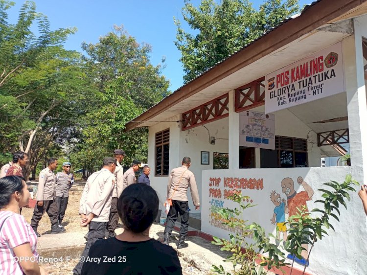 Pos Kamling Glorya Tuatuka Siap Digunakan, Kapolres  Kupang Apresiasi Lurah Hingga Masyarakat Setempat