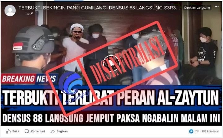 [Disinformasi] Terbukti Menjadi Beking Ponpes Al-Zaytun, Ali Mochtar Ngabalin Ditangkap