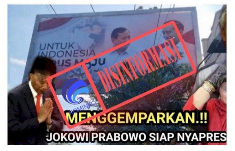 [Disinformasi] Jokowi-Prabowo Siap Berpasangan Menjadi Kandidat Pilpres 2024