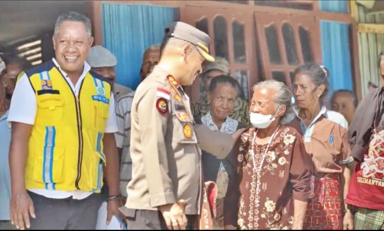 Ungkapan Terima Kasih Warga Perbatasan RI-RDTL Kepada Kapolres Belu : Air Bersih dan Listrik Menyinari Hidup Kami