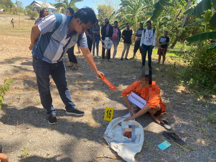 Polres Kupang Gelar Rekonstruksi Pembuangan Bayi, Tersangka Peragakan 18 Adegan