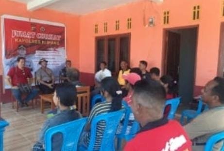 Polres Kupang Gelar Jumat Curhat Dengan Warga Dusun Kukak Kecamatan Sulamu