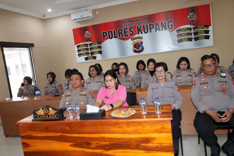 Polwan Polres Kupang Gelar Tatap Muka Dengan  Ibu Asuh Polwan Polda NTT