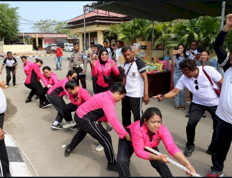 Peringati HKGB ke-71 Bhayangkari Cabang Kupang Gelar  Aneka Lomba dan Olahraga Bersama