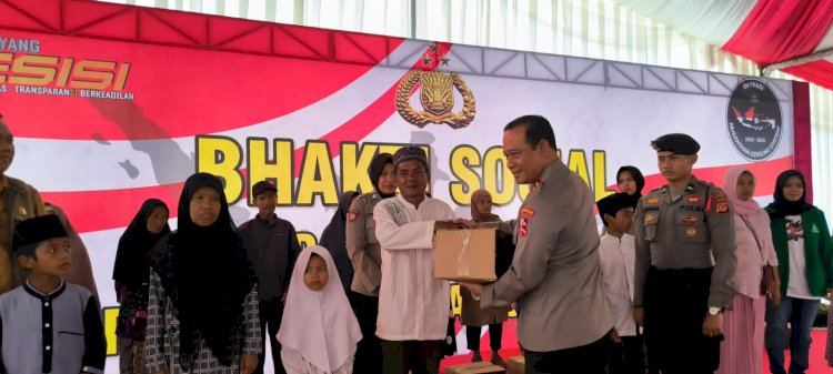 Wujudkan Pemilu Damai, Kaops Nusantara Cooling System Tebar 1.500 Paket Sembako di Tasikmalaya 