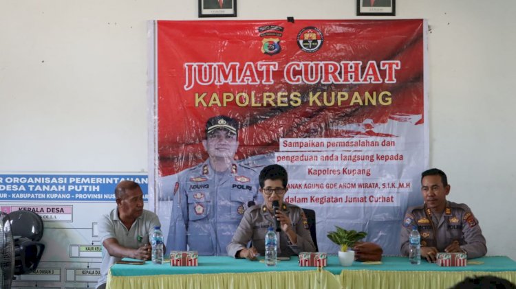 Jumat Curhat  Sarana Kontak Polres Kupang Tingkatkan Cooling System Jelang Pemilu 2024