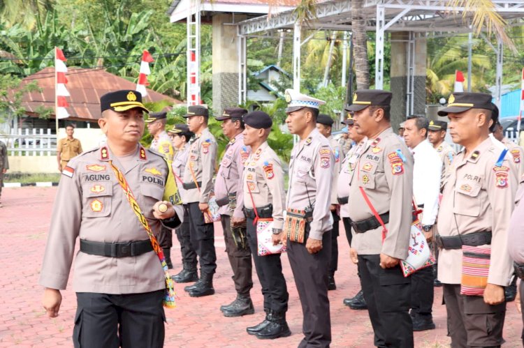 Polres Kupang Mulai Lakukan Pengamanan Kantor KPUD dan Bawaslu Kabupaten Kupang Serta Logistik Pemilu 2024
