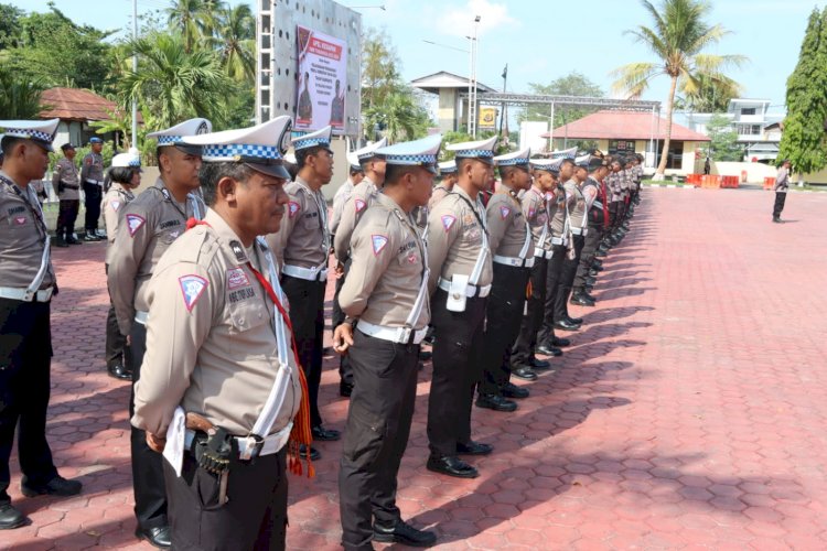 Masuki Masa Kampanye, Polres Kupang Gelar Apel Kesiapan OMB Turangga 2023-2024