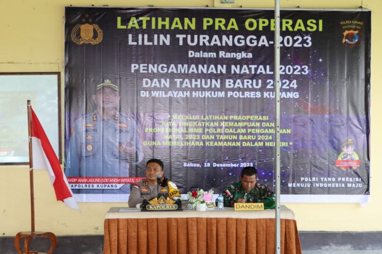 Polres Kupang Siap Gelar Operasi Lilin Turangga 2023