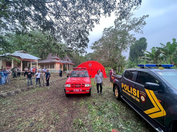 Langkah Polri - Polda NTT, Polres Flotim Dalam Upaya Penaggulangan Bencana Alam Erupsi Gunung Lewotobi