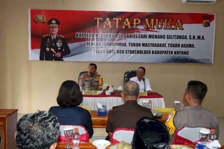 Tatap Muka Dengan Forkopimda dan Tokoh Agama serta Tokoh Masyarakat, Kapolda NTT Harapkan Suara Rakyat Perlu Dijamin