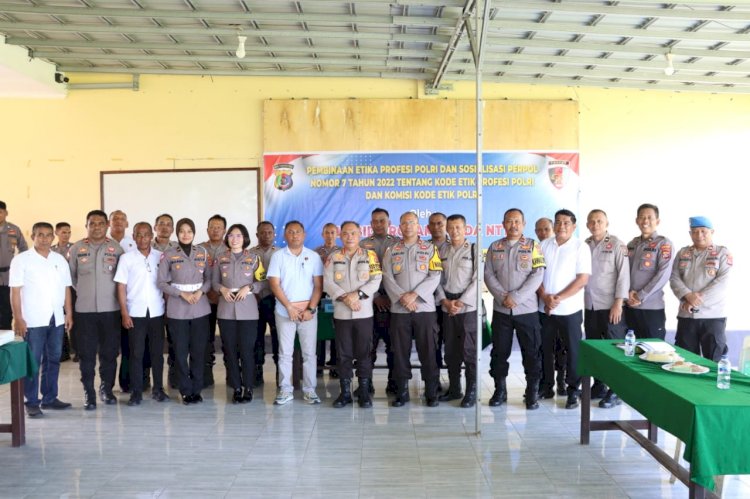 Kode Etik Profesi Polri  Kini Direvisi, Kabidpropam Polda NTT Gelar Sosialisasi di Mapolres Kupang