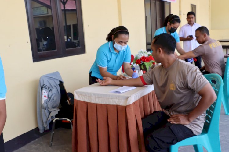 Digelar Selama Dua Hari, Ratusan Personil Polres Kupang Ikuti Skrining Diabetes