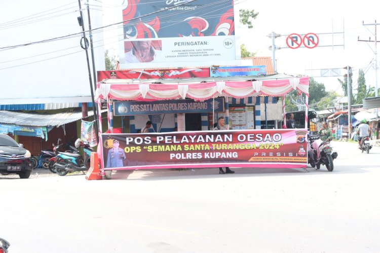 Dukung Pelaksanaan Operasi Semana Santa Turangga 2024, Polres Kupang Siapkan Tiga Pos