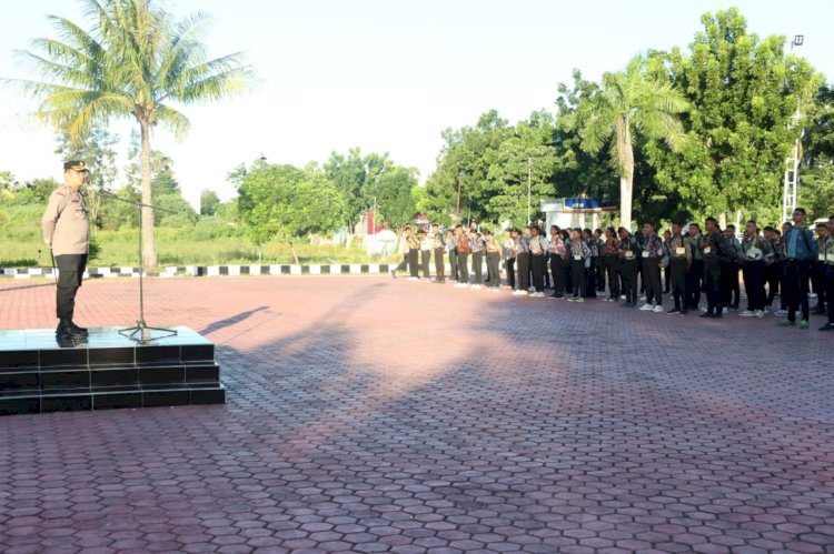 Pabanrim Polres Kupang Kirim 230 Calon Bintara ke Panitia Daerah NTT, Kapolres Kupang : Jangan Putus Asa, Teruslah Berlatih !