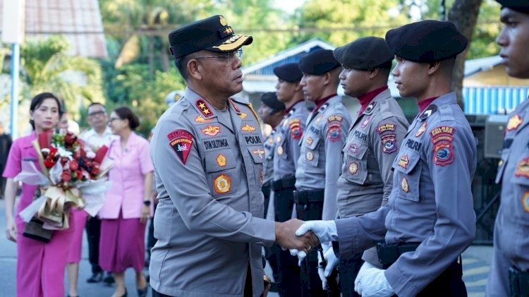 Kapolda NTT Gelar Kunjungi Polres Sumba Timur untuk Tinjau Kesiapan Pilkada