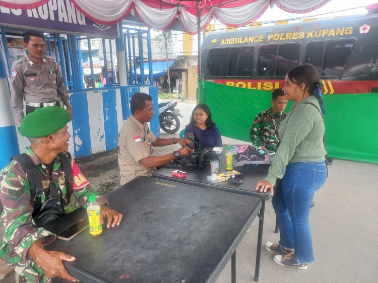 Mudik Nyaman, Sidokkes Polres Kupang Gelar Pemeriksaan Kesehatan Gratis bagi Petugas dan Pemudik
