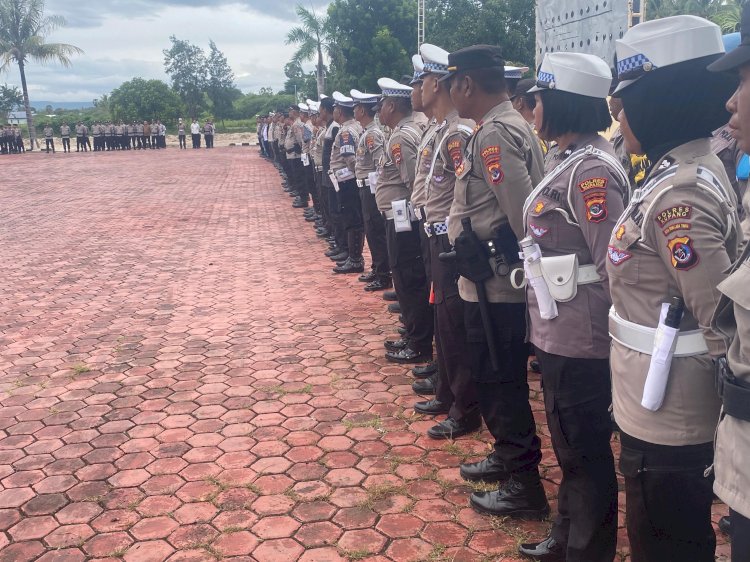 261 Personel Polres Kupang Siap Kawal Kunker Wapres Gibran di Kabupaten Kupang