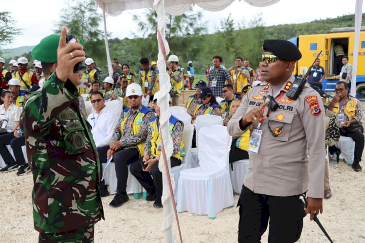 Kapolres Kupang Pimpin Langsung Pengamanan Kunker Wapres Gibran Rakabuming Raka di Kabupaten Kupang