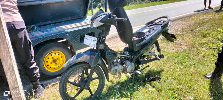 Polsek Fatuleu Amankan Motor Ditinggal Pemilik di Jalan Timor Raya dan Serahkan Kembali dengan Aman