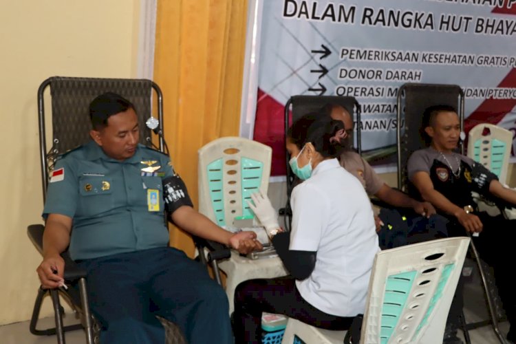 Sinergitas TNI-Polri dan Pol PP  dalam Bakti Kesehatan Hari Bhayangkara, 91 Kantong Darah Terkumpul