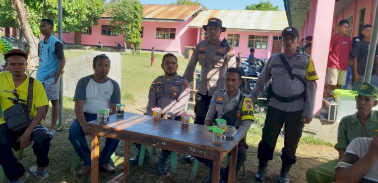 Turnamen Glory Cup VI di Desa Oelfatu Berlangsung Meriah, Polsek Amfoang Utara Laksanakan Pengamanan Ketat