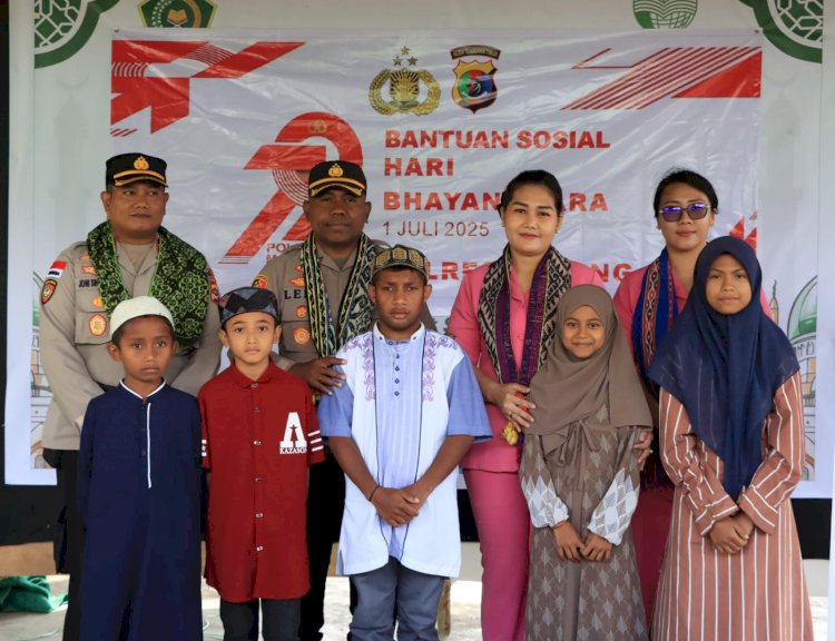 Gelar Bansos Hari Bhayangkara ke-79 di Pesantren Tarbiyatul Al'Mualafin, Kapolres Ingatkan Bahaya Asusila di Lingkungan Pesantren