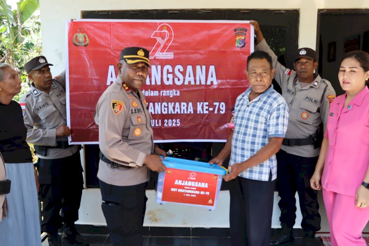 Semarak Hari Bhayangkara ke-79 Kapolres Kupang dan Bhayangkari Sambangi Purnawirawan Polri, Jalin Silaturahmi dan Hormati Jasa Pengabdian