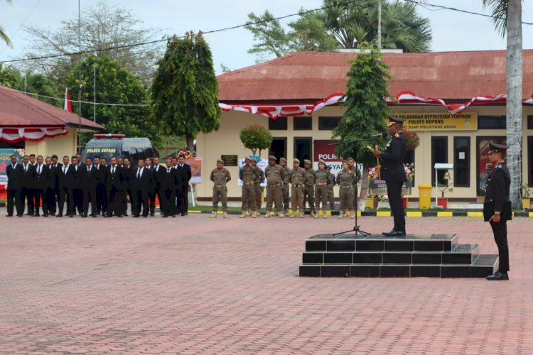Semarak Hari Bhayangkara ke-79 di Polres Kupang: Upacara, Atraksi, dan Pemusnahan Miras hingga Senjata Rakitan