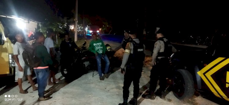 Patroli Unit Turjawali Samapta Polres Kupang Cegah Aksi Premanisme di Jalanan