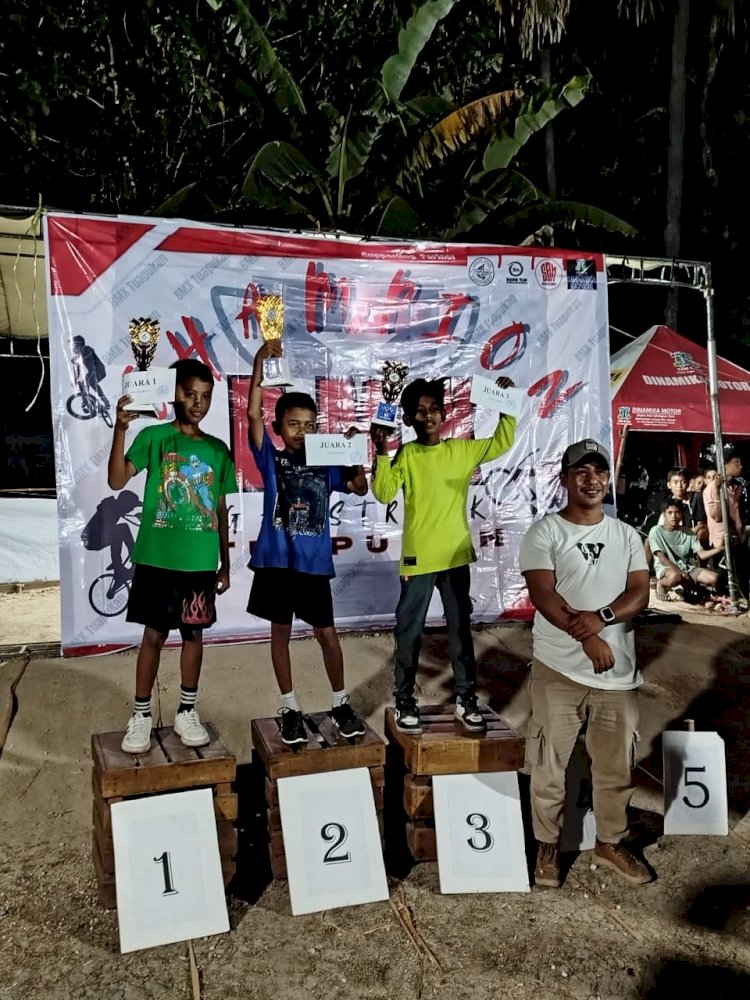 Tim Gabungan Polsek Kupang Timur dan Polres Kupang Kawal Ketat Final Kejuaraan BMX Gasstrack Desa Tuapukan 2025