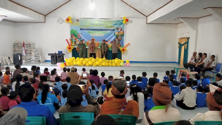 Polsek Amarasi Amankan Kegiatan Peringatan Hari Anak Nasional 2025 di Desa Kotabes
