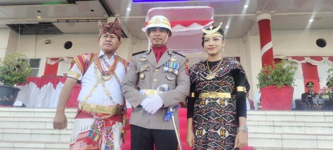 Iptu Roland Lay Dipercaya Jadi Komandan Upacara Penurunan Bendera HUT ke-80 RI