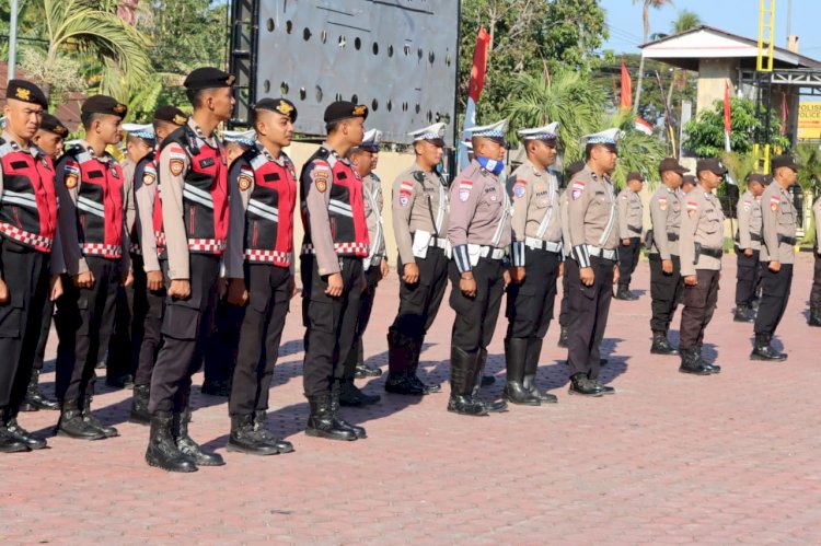 Karnaval HUT RI di Kabupaten Kupang, Polres Turunkan Ratusan Personil