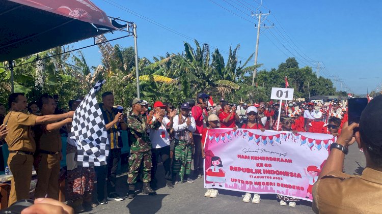 162 Regu Meriahkan Karnaval HUT RI, Polres Kupang dan TNI Kawal Jalannya Acara