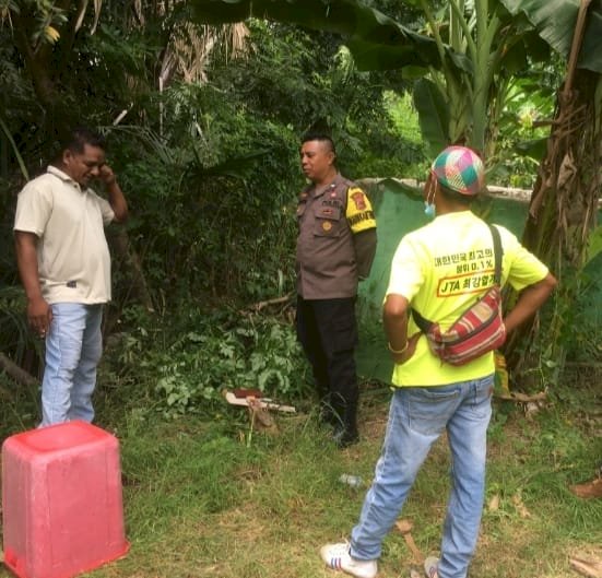 Wujudkan Kemandirian Pangan, Bhabinkamtibmas Kupang Timur Sambangi Warga Manusak
