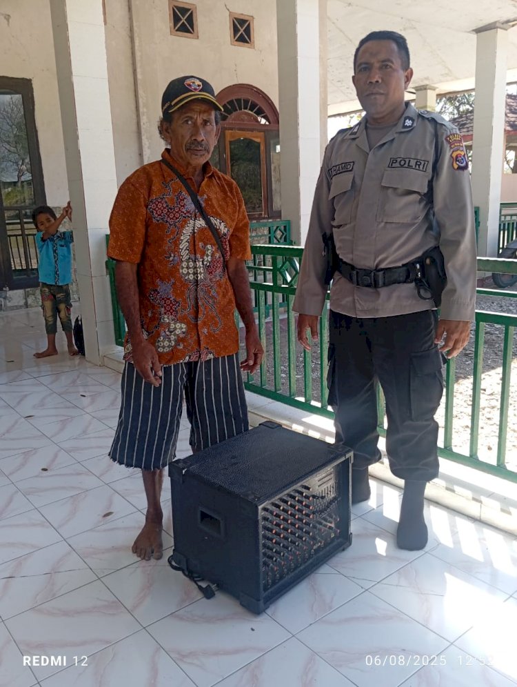 Sat Binmas Polres Kupang Sambang Imam Masjid Annabawi Raknamo, Ajak Jaga Kamtibmas