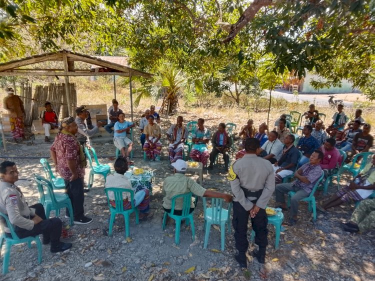 Kapolsek Kupang Timur Dampingi Mediasi Masalah Tanah Tiga Keluarga di Tuatuka