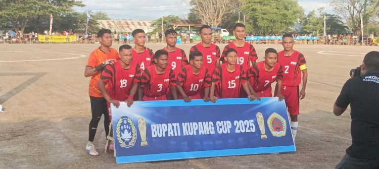 Polres Kupang Amankan Pembukaan Turnamen Sepak Bola Bupati Kupang Cup I Tahun 2025