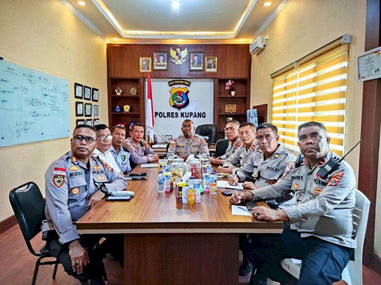 Transformasi Kultural Polri, Polres Kupang Hadiri Vicon Bersama Mabes Polri