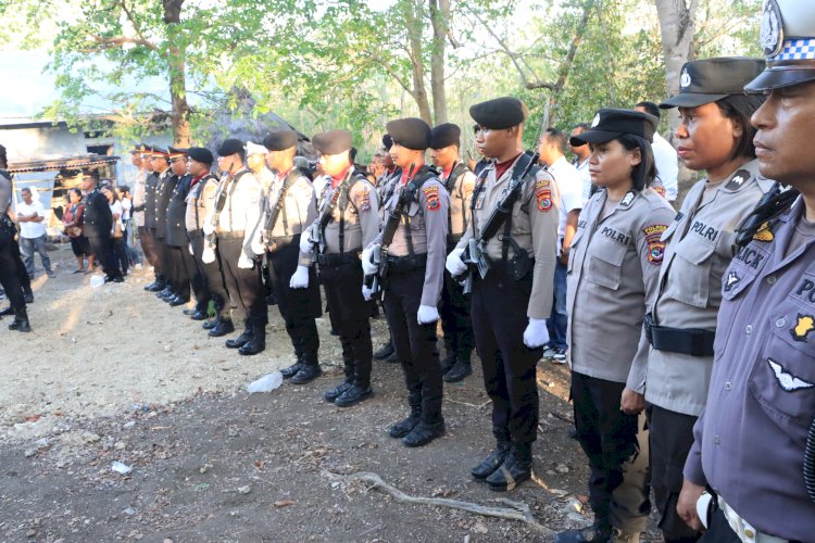 Polres Kupang Siagakan 58 Personil di Oebelo, Antisipasi Gangguan Kamtibmas