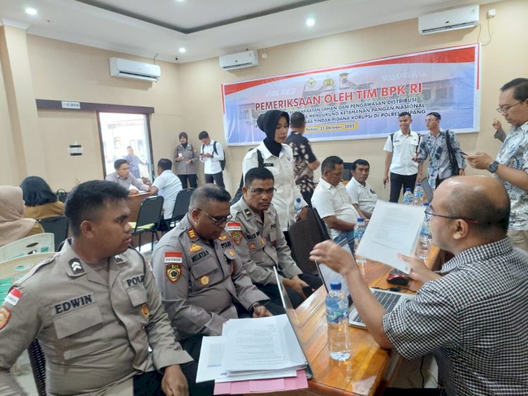 Tim BPK RI Lakukan Pemeriksaan Ketahanan Pangan di Polres Kupang