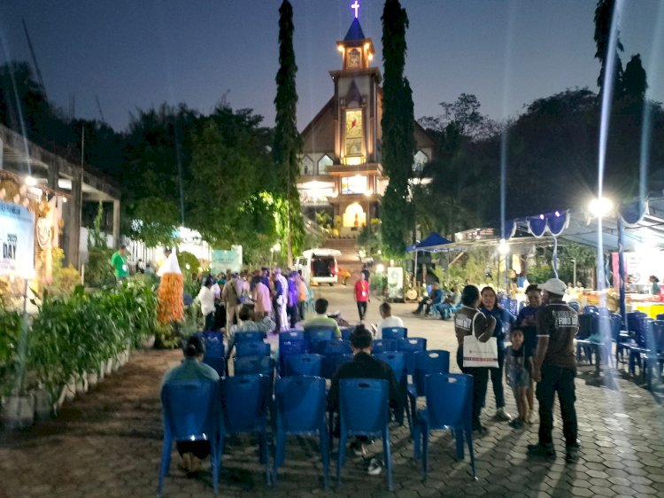 Polres Kupang Amankan Kegiatan Peringatan Hari Pangan Sedunia di Paroki St. Simon Petrus Tarus