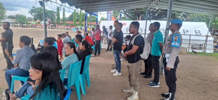Turnamen Sepak Bola Bupati Kupang Cup 2025 Masuki Babak Semifinal, Polres Kupang Pastikan Situasi Aman dan Kondusif