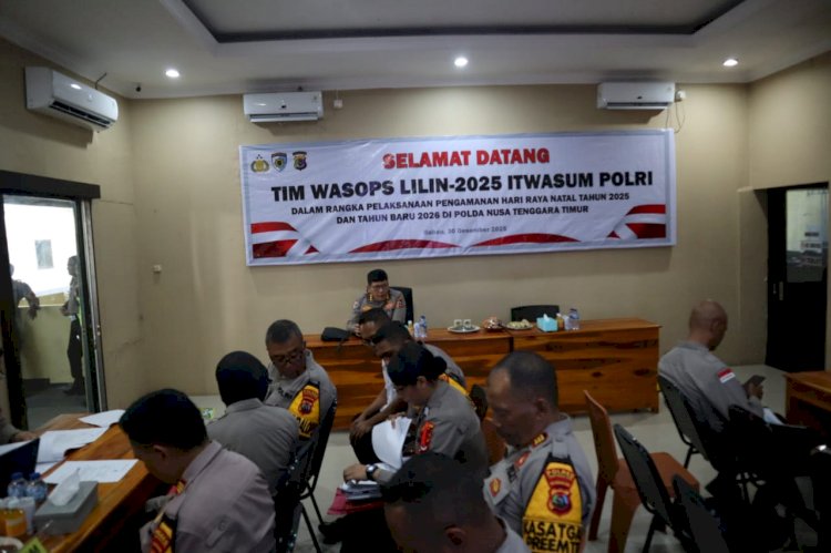 Tim Wasops Lilin 2025 Itwasum Polri Laksanakan Pengawasan Operasi di Empat Polres Jajaran Pulau Timor